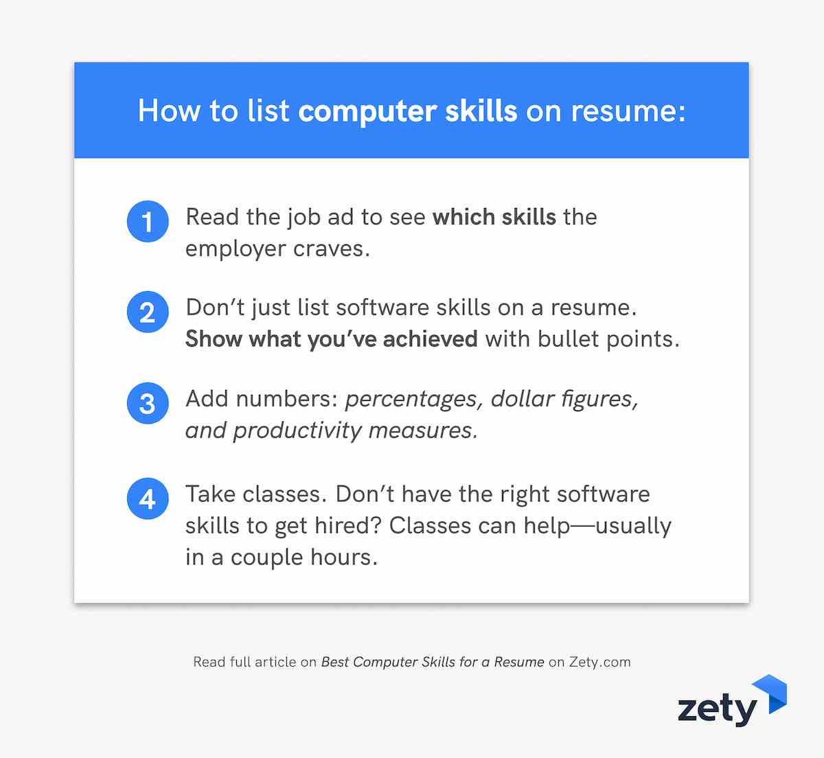 Top Computer Skills Examples for a Resume [+Software List]