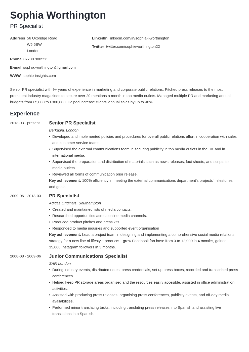 How to Write a Curriculum Vitae (CV) for a Job Application