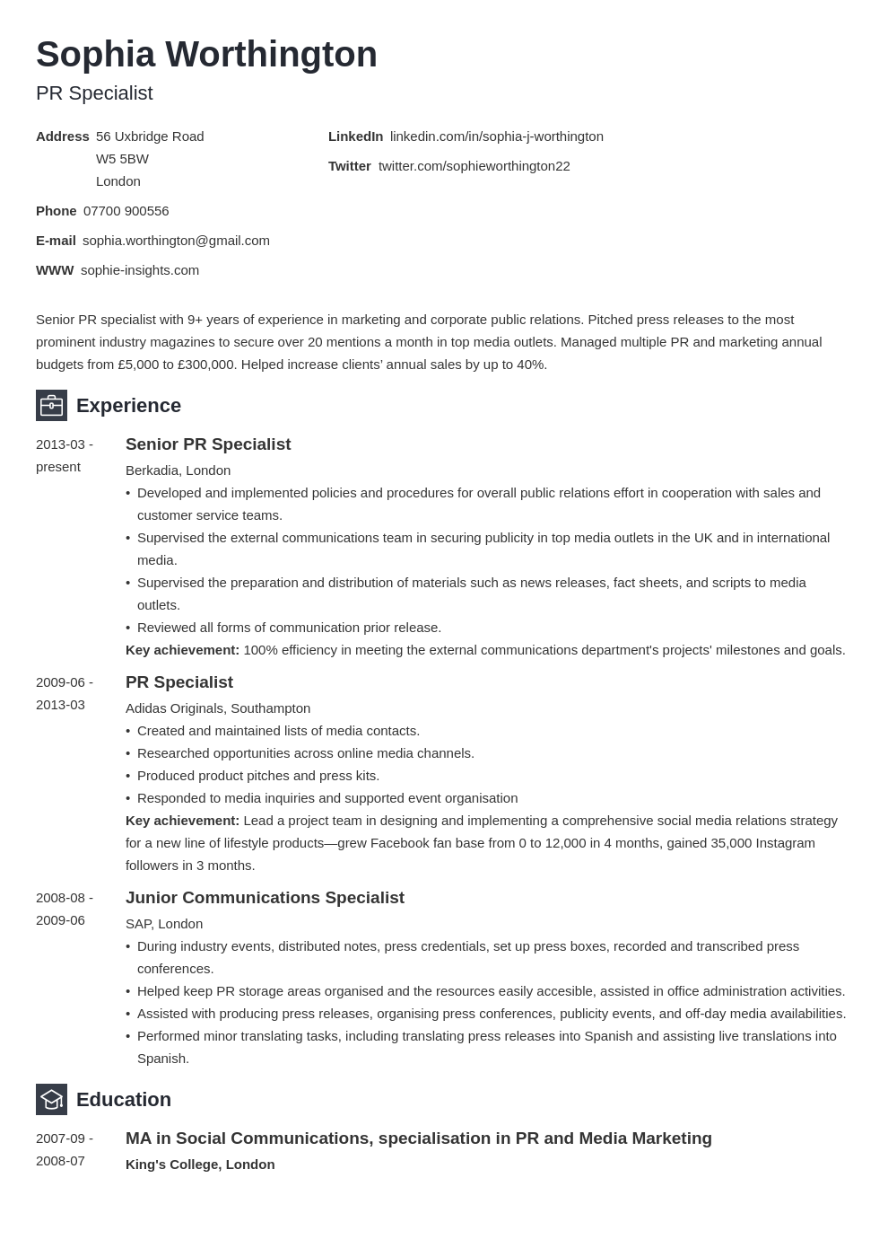 How to Write a Curriculum Vitae (CV) for a Job Application