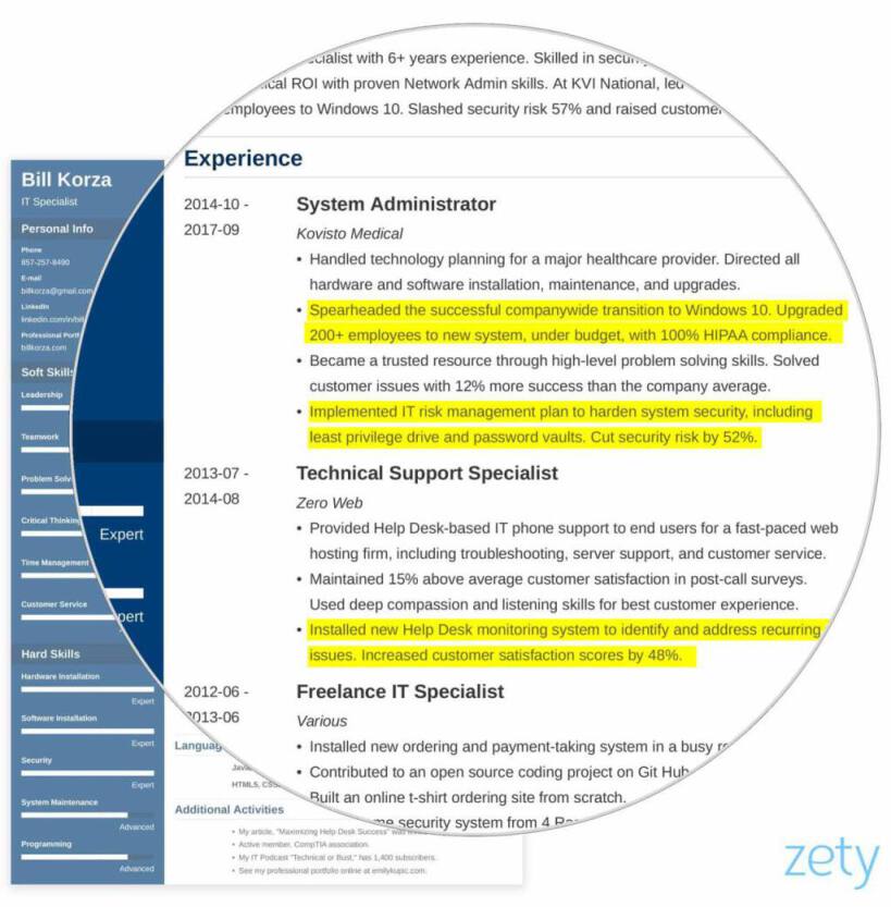 8 Professional Resume Profile Examples & Section Template