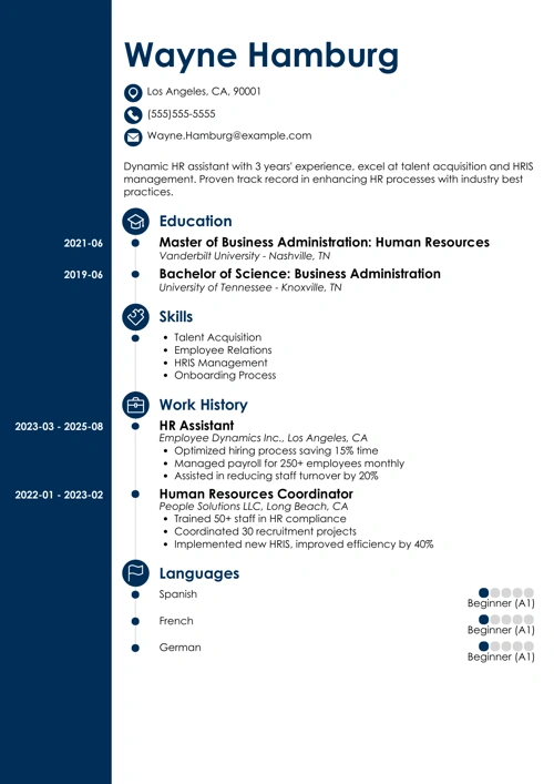 sample resume example
