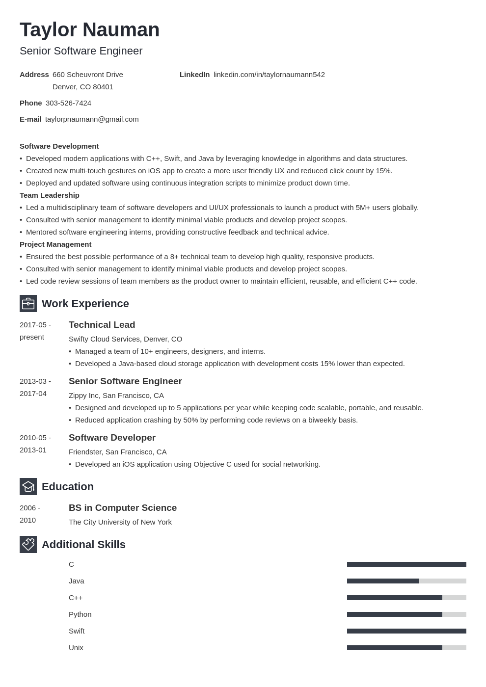 Hybrid Resume Template and Examples for Any Job in 2024