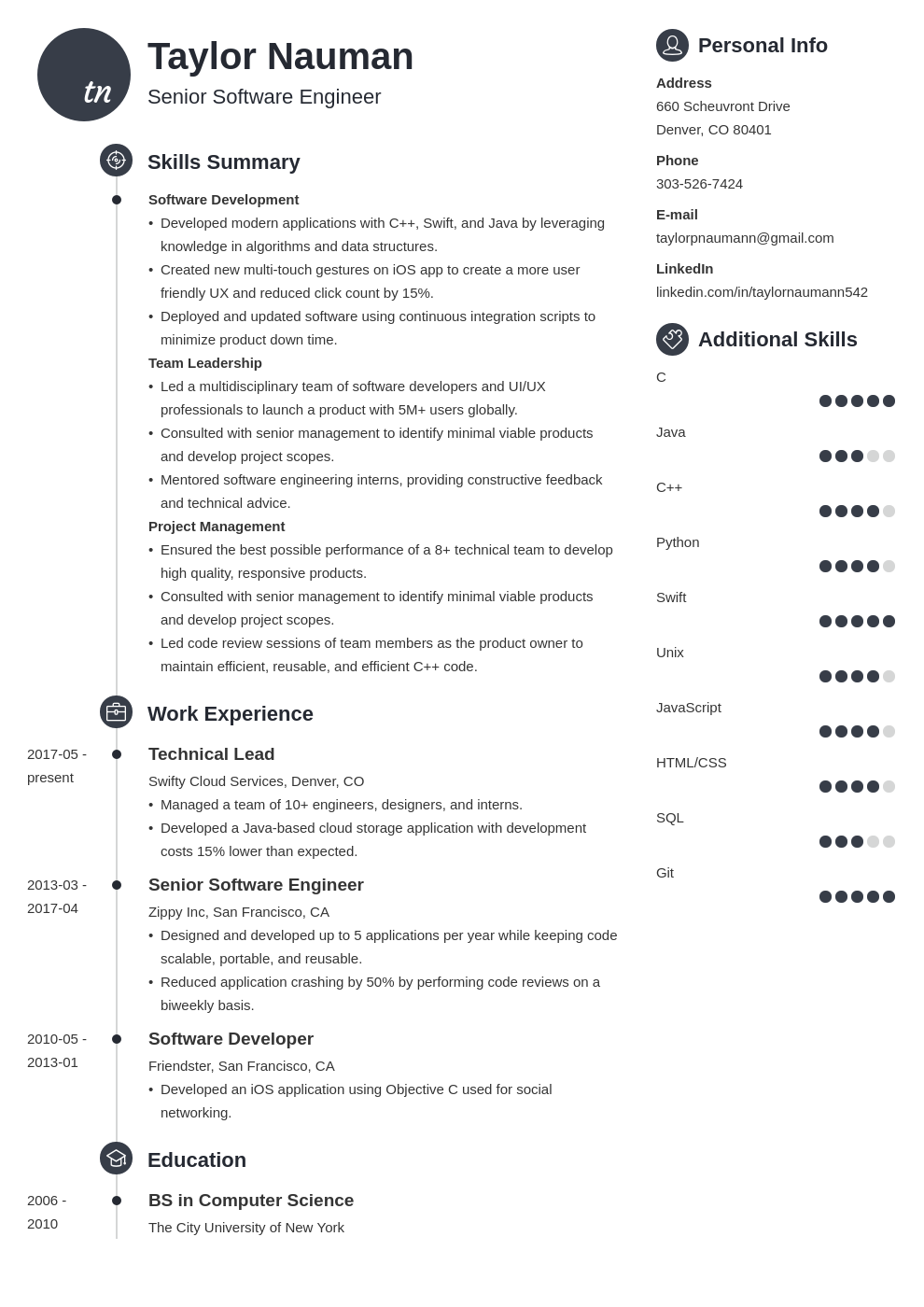 Hybrid Resume Template And Examples For Any Job In 2023