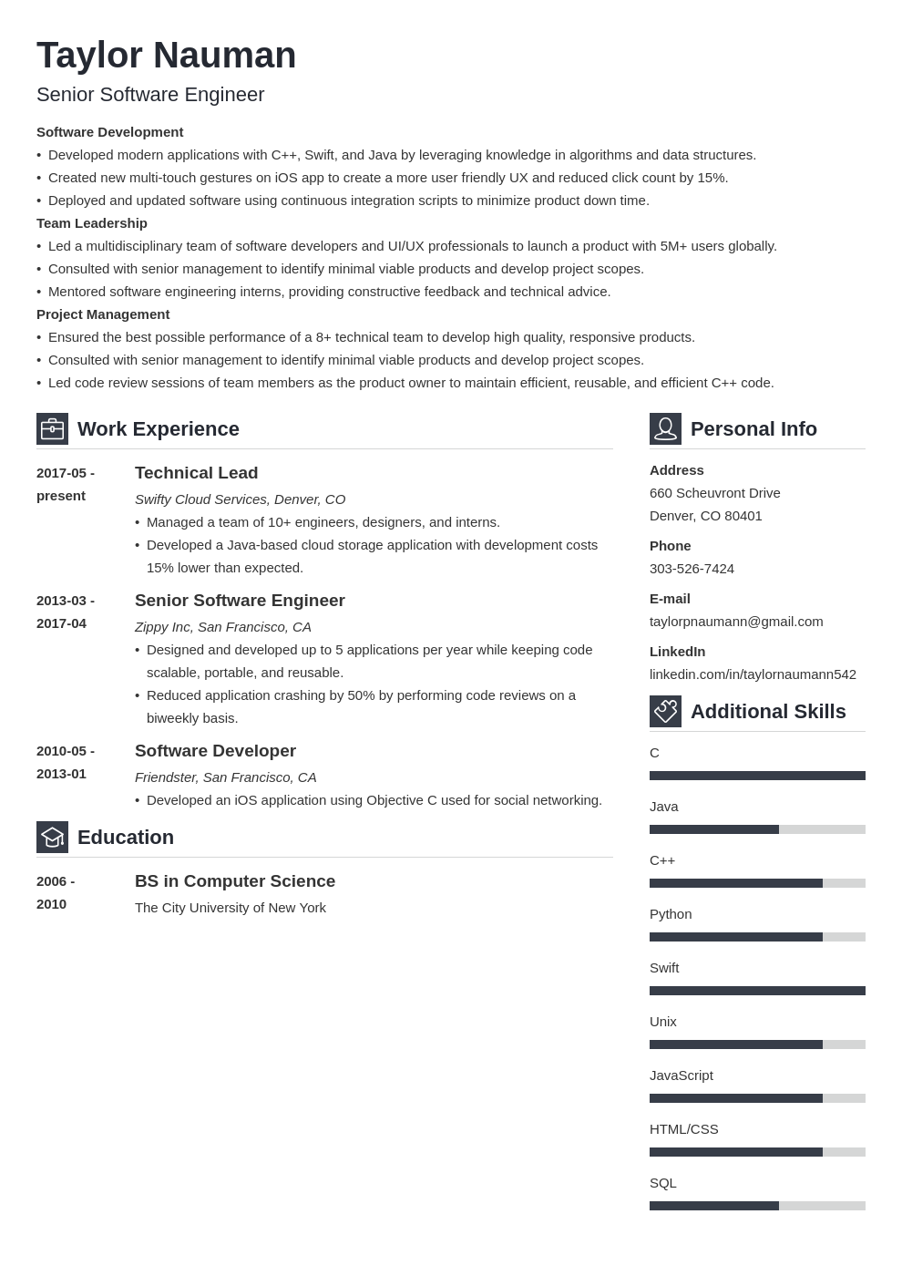 best hybrid resume template