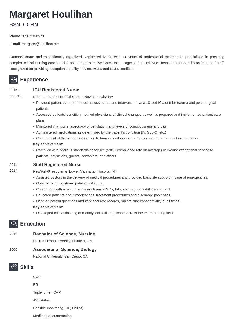 icu nurse resume example template newcast