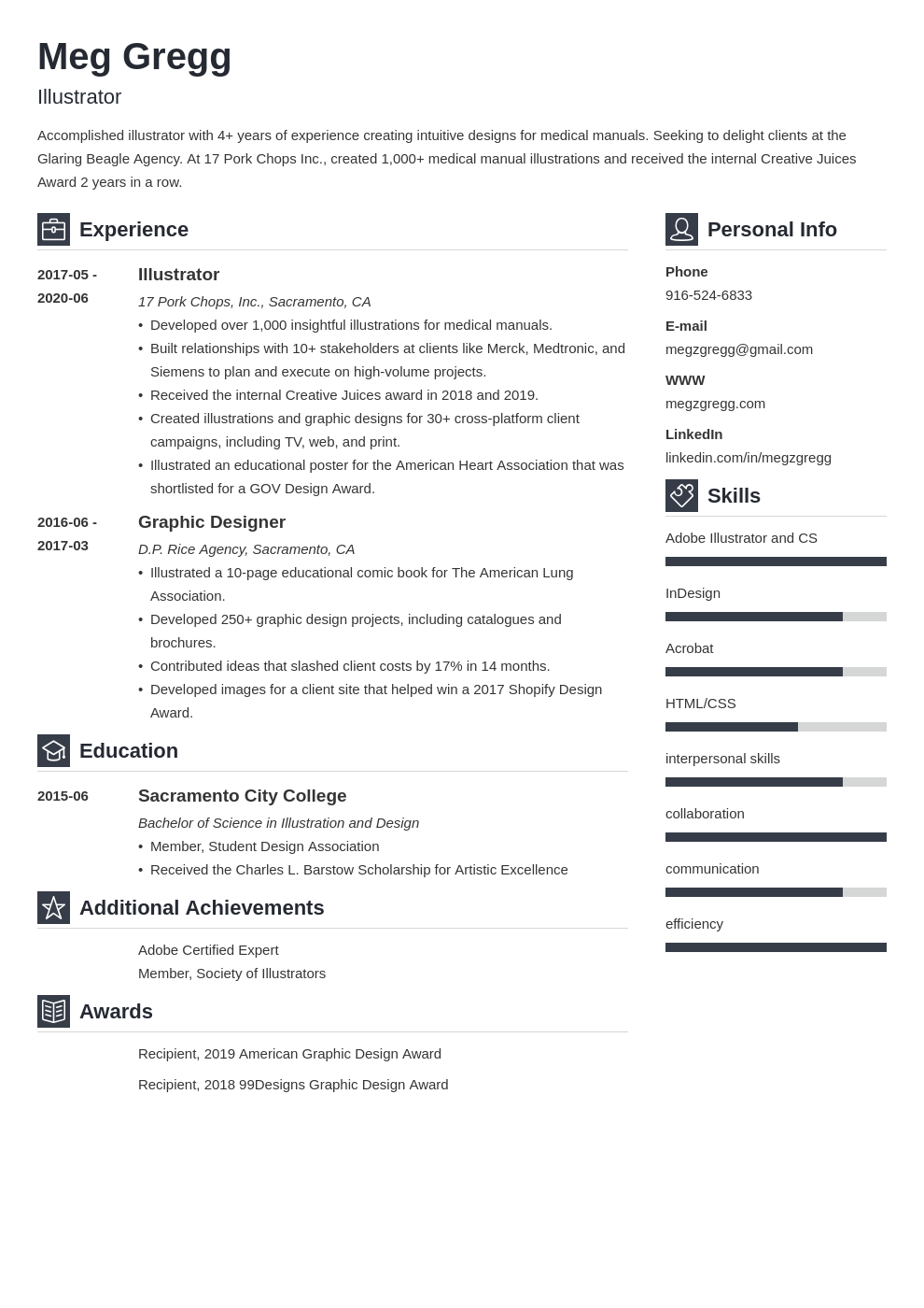 marketing adobe illustrator resume templates