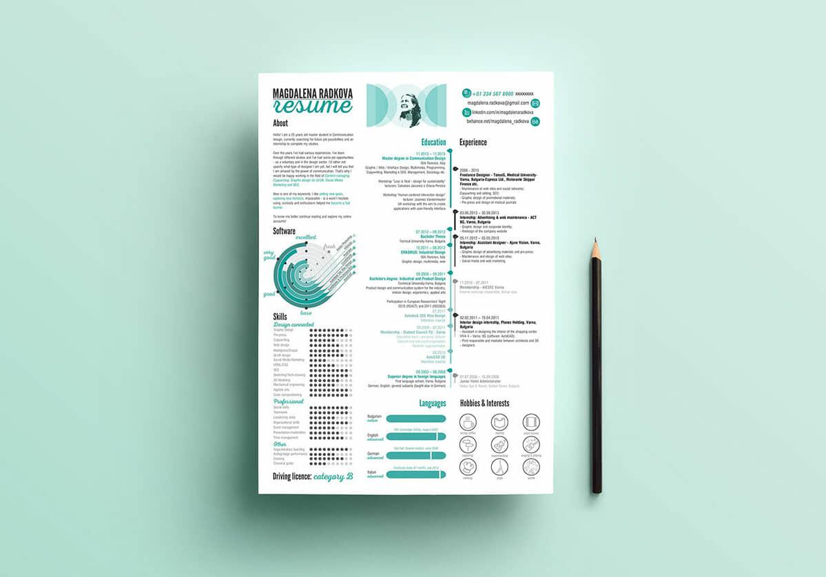 creative resume maker with picture