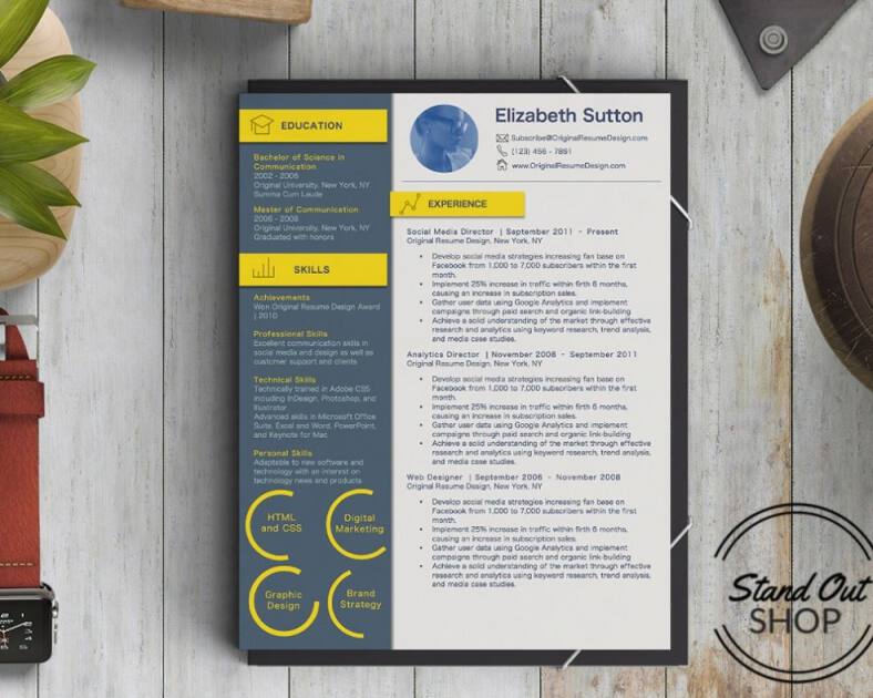 infographic resume template