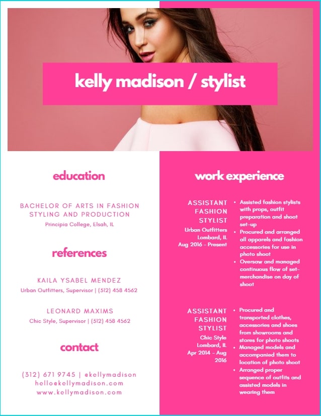 infographic resume template