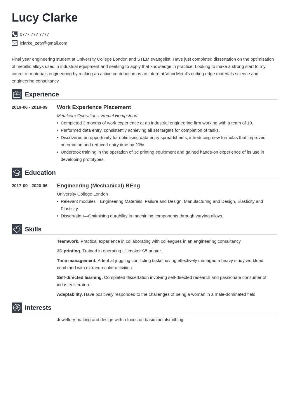 Internships Summer 2025 Uk Engineering Berna Trudey