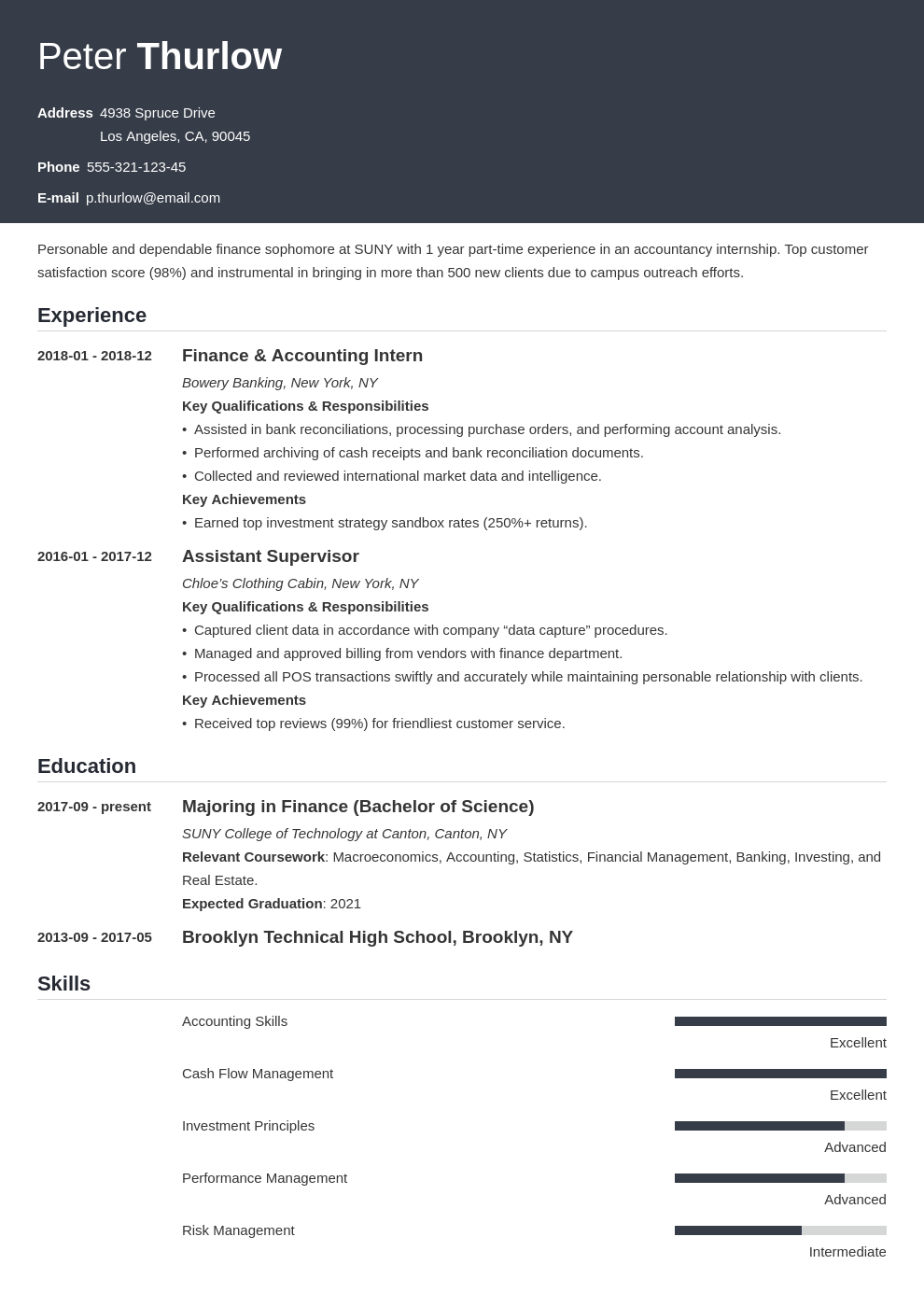 Internship Resume Template   Internship Resume Template Influx 