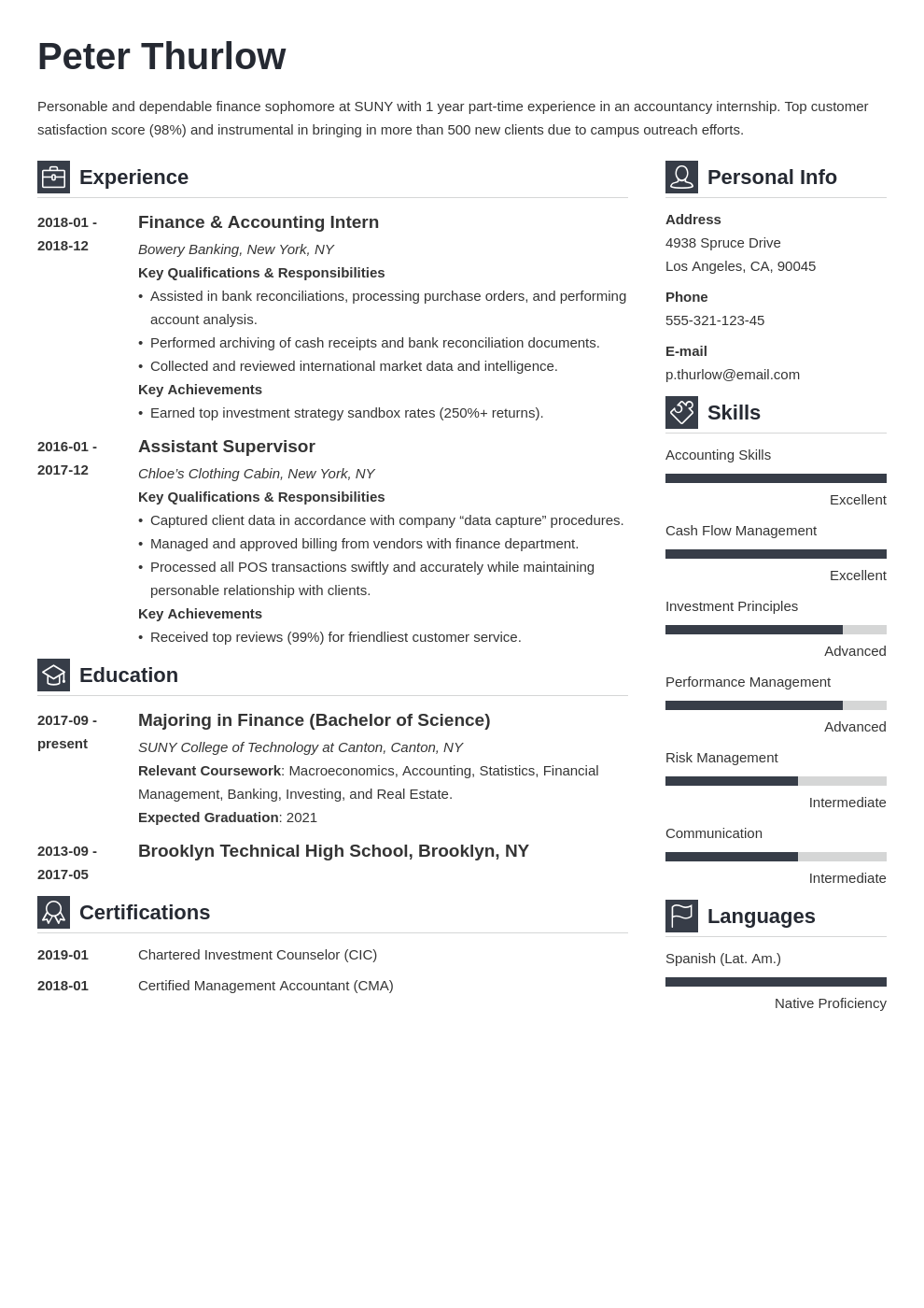 example-of-college-resume-for-internship