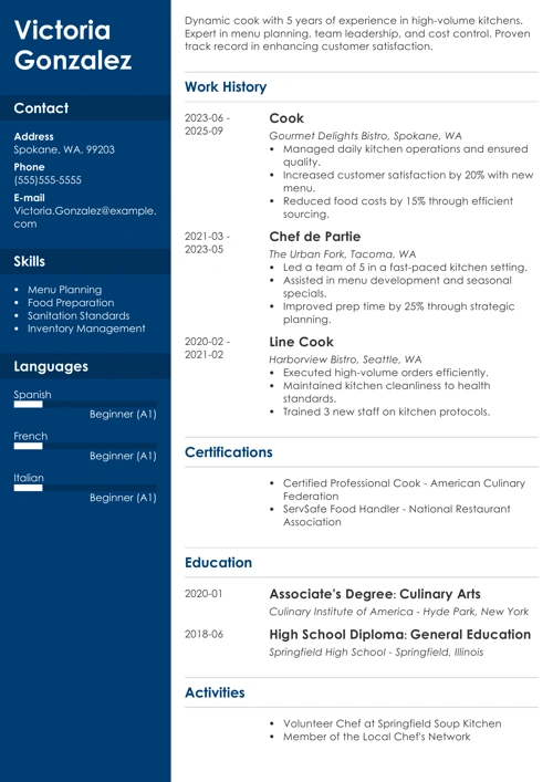 sample resume example