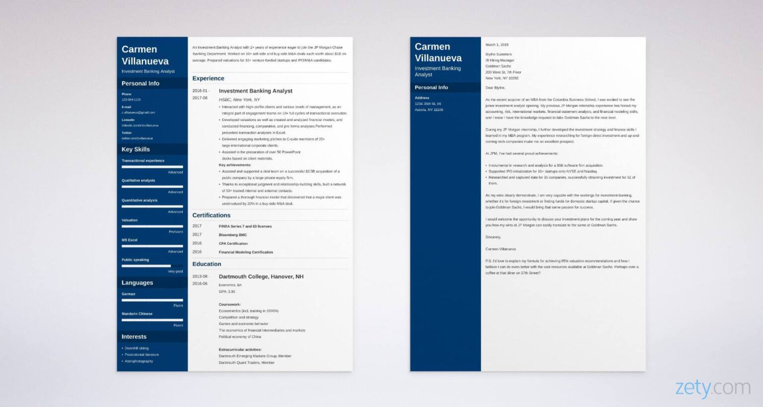 goldman sachs investment banking cover letter