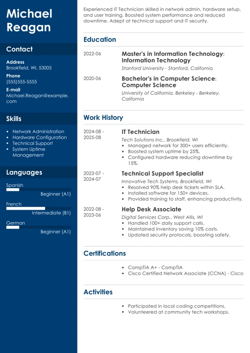 sample resume example