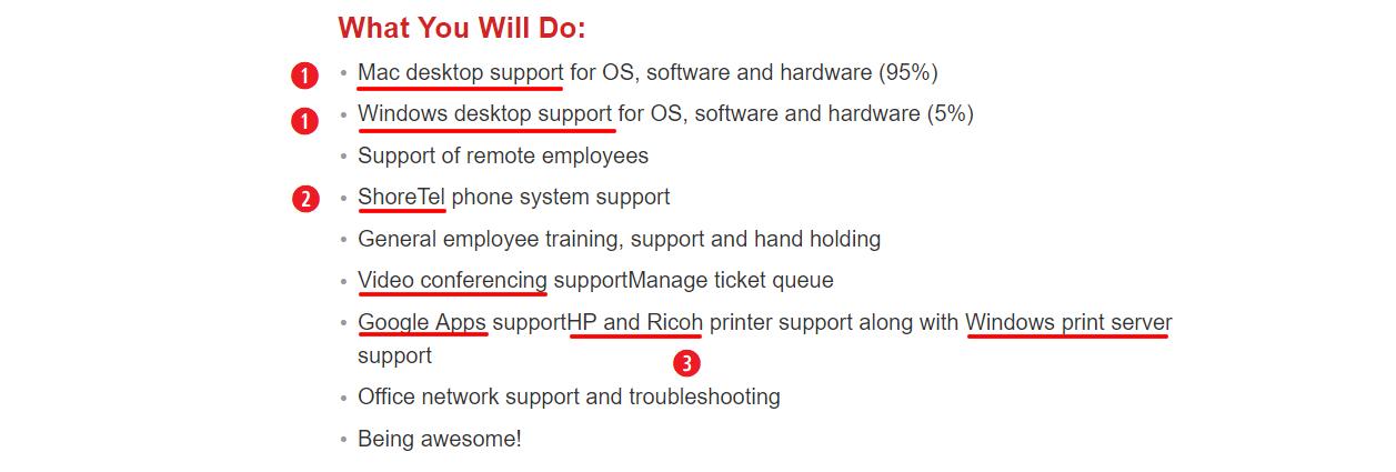 Desktop Support Job Description Remar