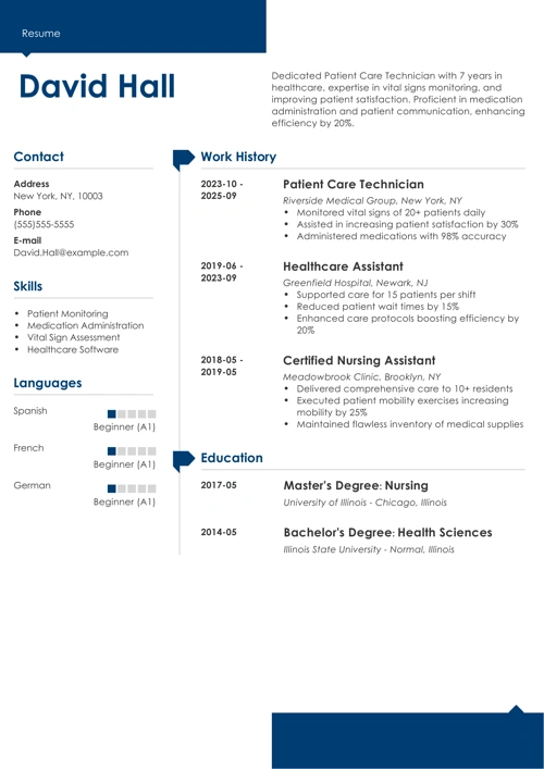 sample resume example