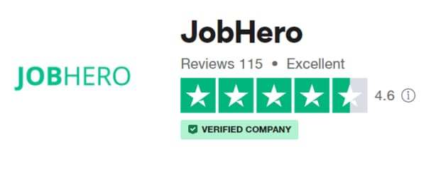 JobHero TrustPilot rating