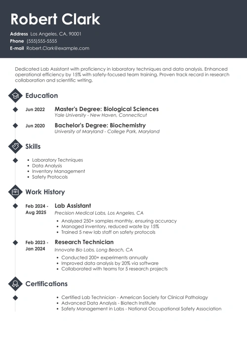 sample resume example
