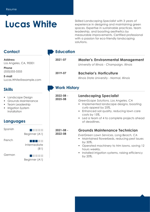 sample resume example