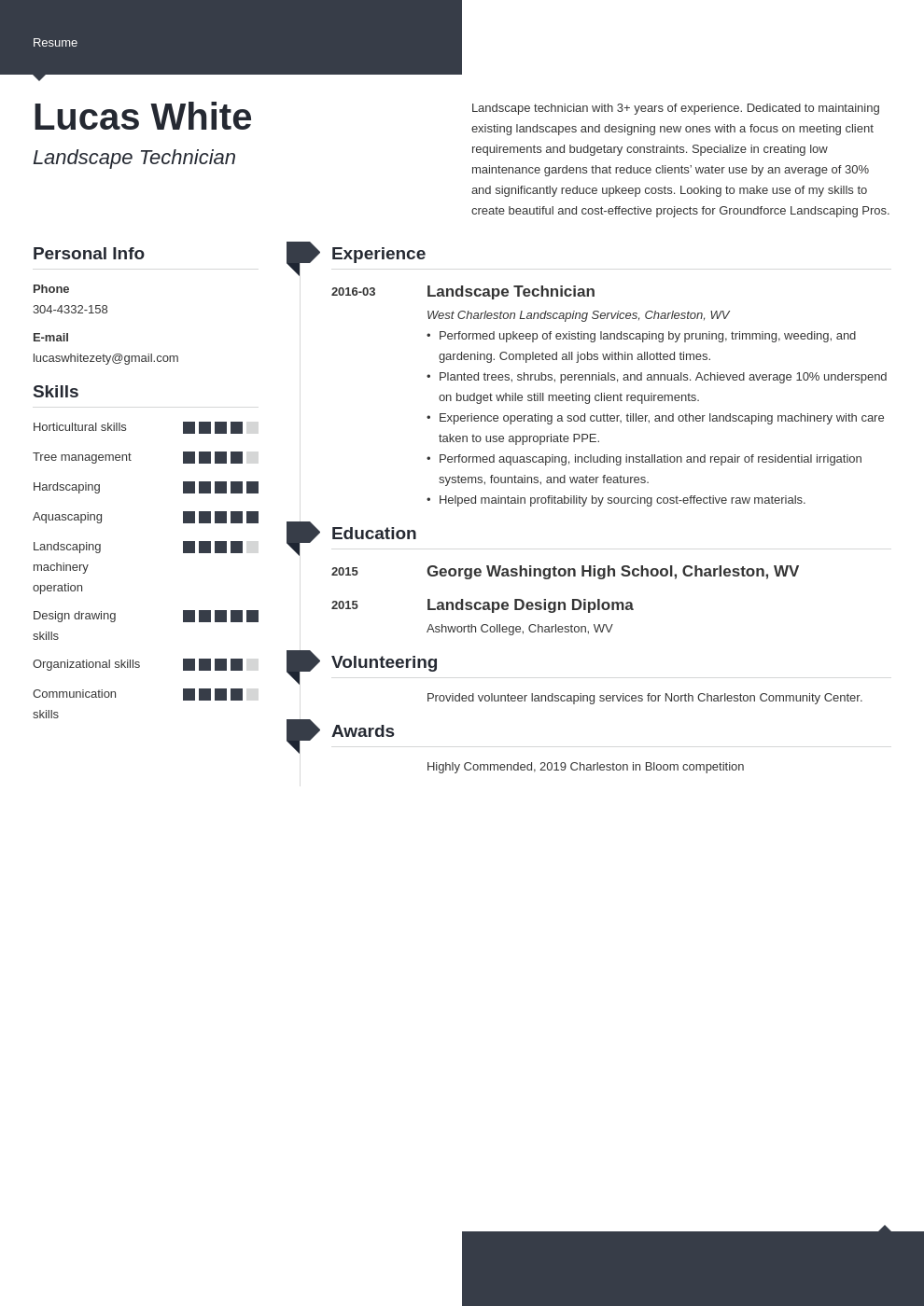 landscaping resume example template modern