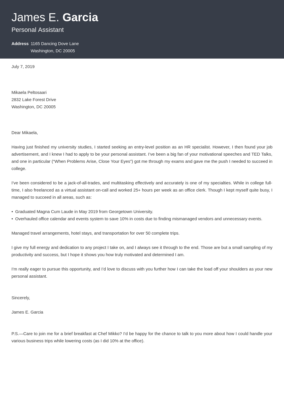 latex application cover letter template