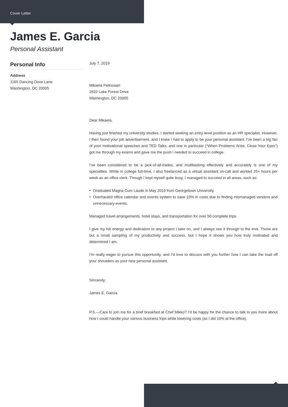Latex Template For Cover Letter