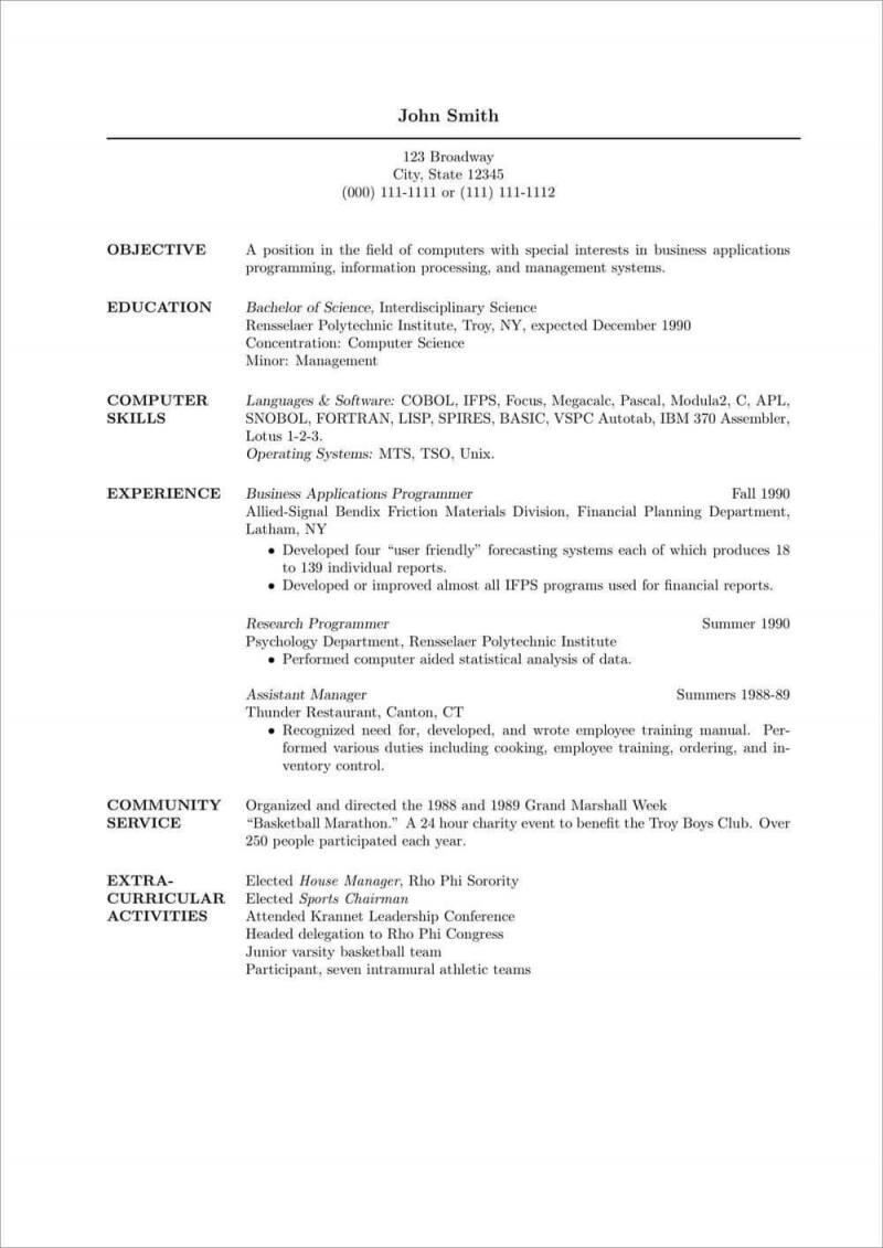 make a resume with latex