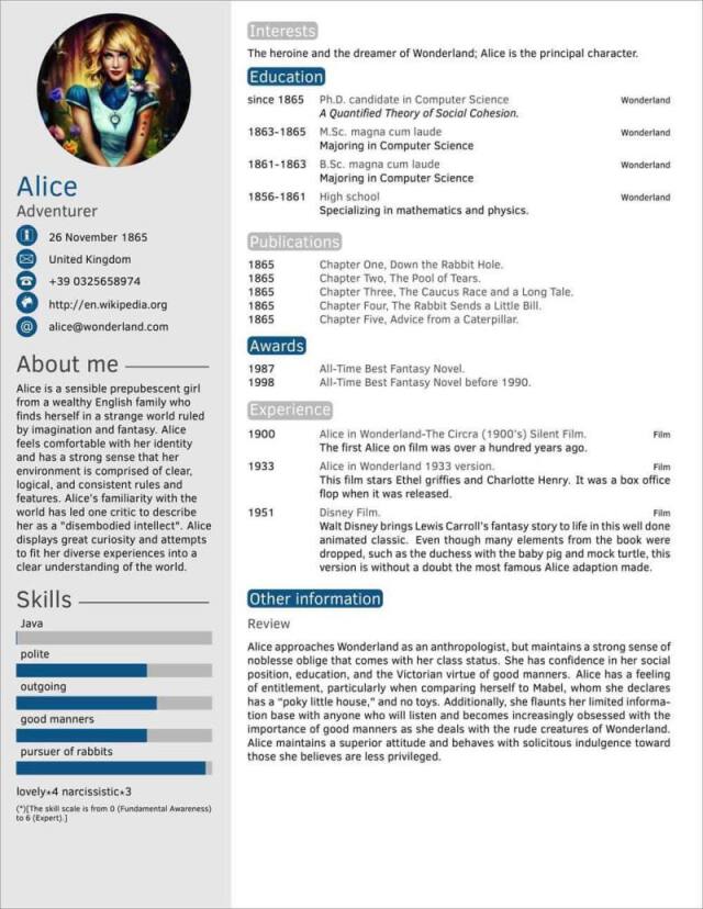 latex resume template for software engineer