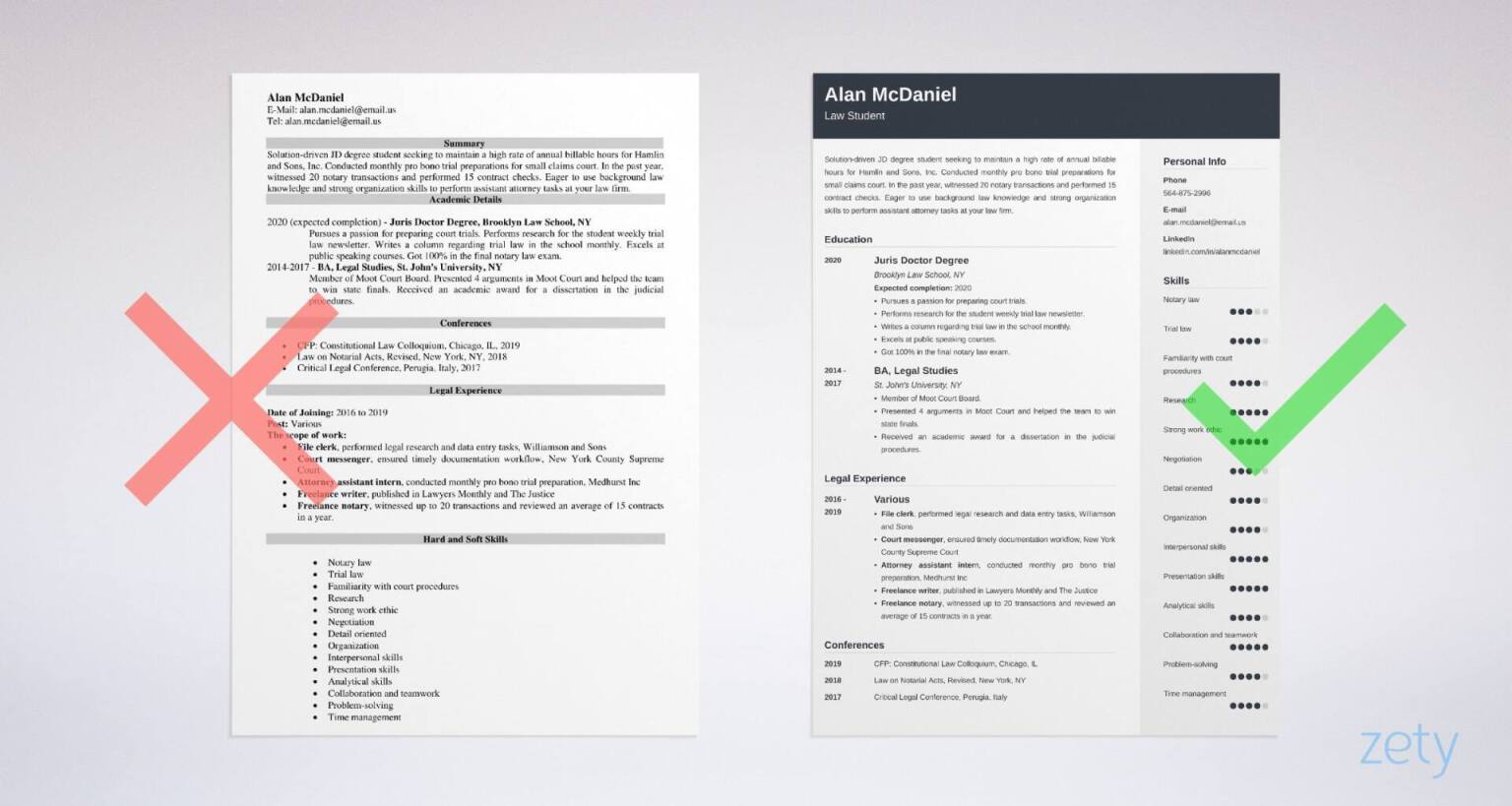 Legal Curriculum Vitae Template from cdn-images.zety.com