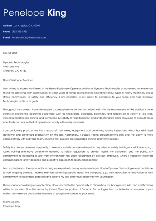 sample cover letter example