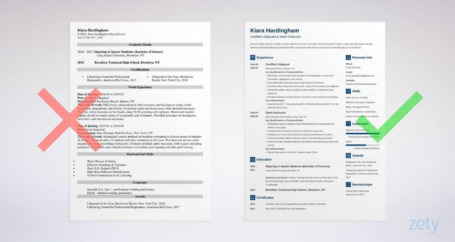 lifeguard resume templates