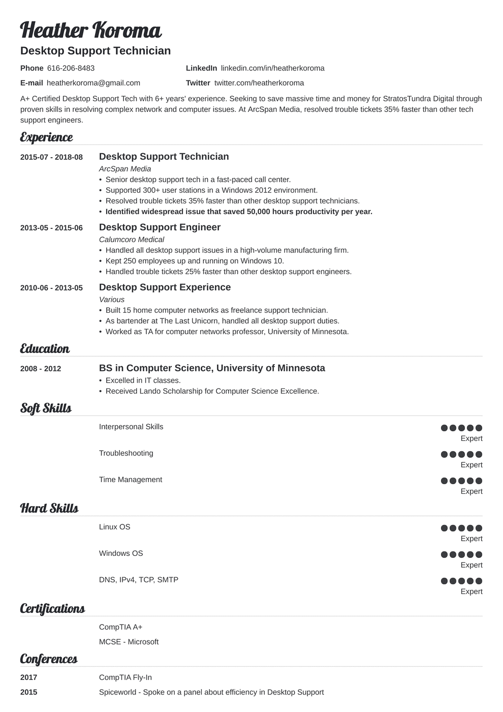 Line Cook Resume Sample [+Job Description and Skills]