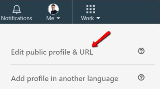 edit url linkedin