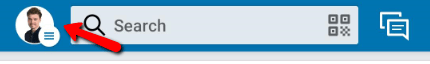 linkedin mobile app search bar