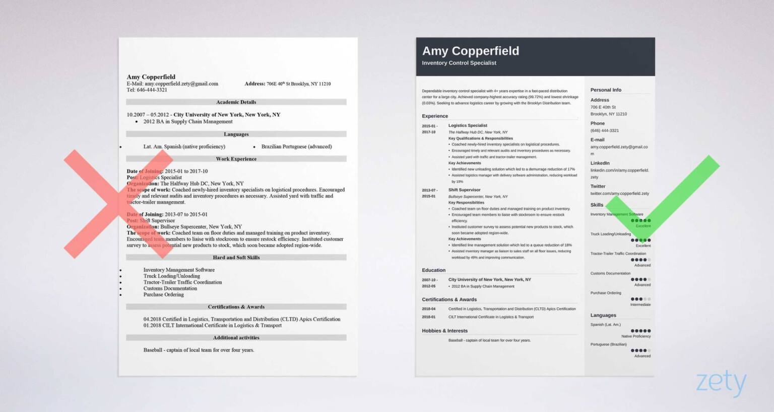 logistics resume templates