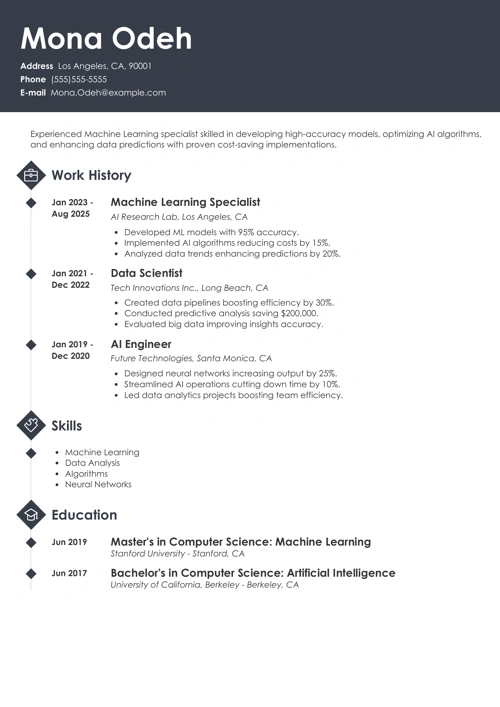 sample resume example