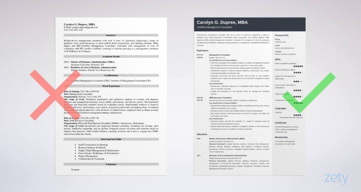 Management Consultant Resume Sample & Guide [20 Tips]