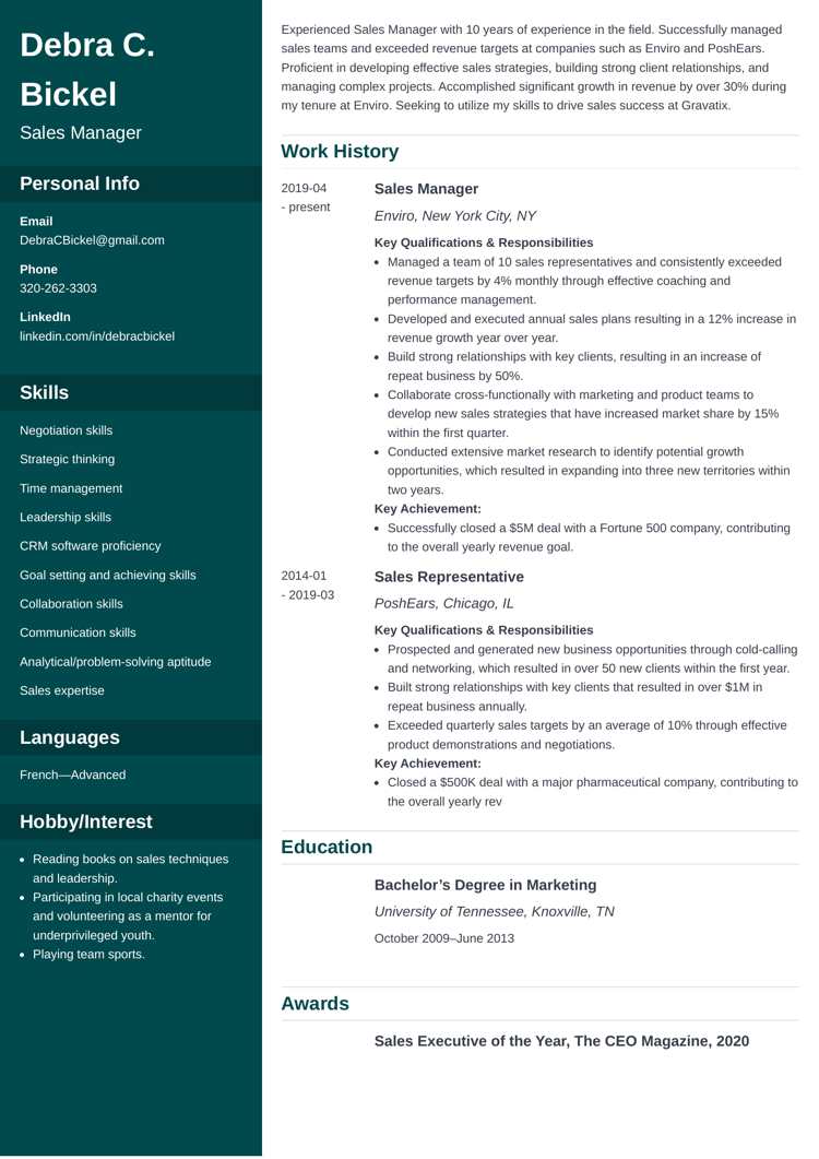 Cascade - business operations manager resume sample