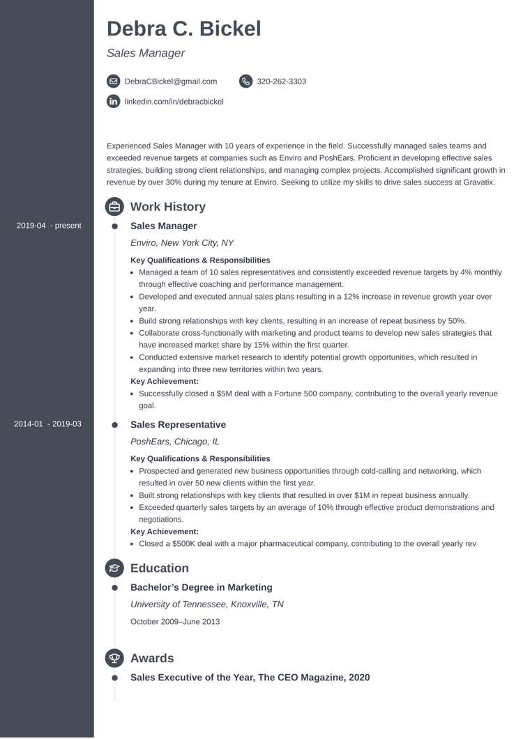 Concept - business operations manager resume sample