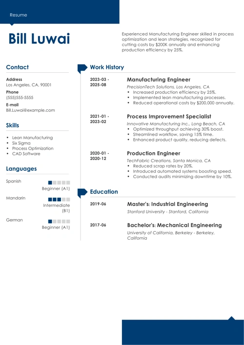 sample resume example