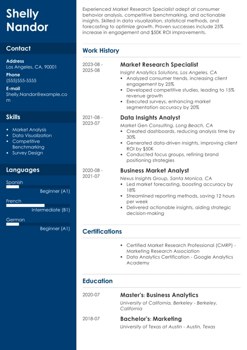 sample resume example