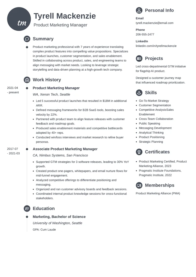 Marketing Coordinator resume example by zety