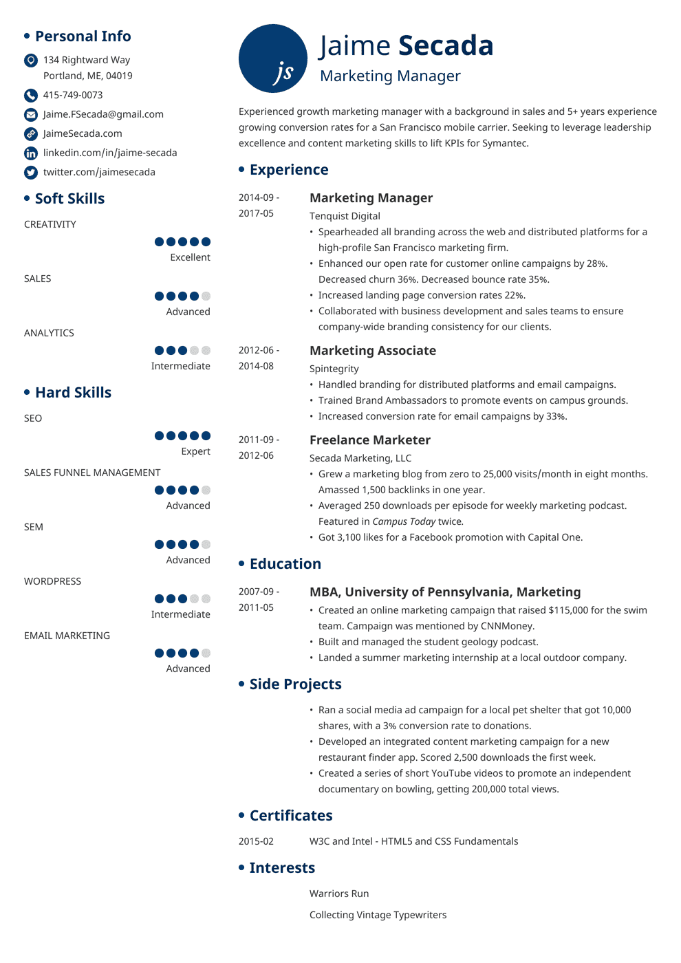 Marketing Resume Examples for Any Industry in 2023