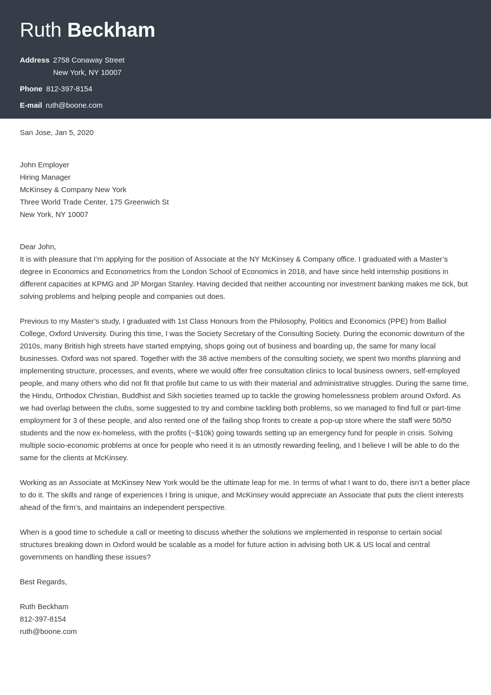 McKinsey Cover Letter Sample & Writing Tips (22+ Examples)
