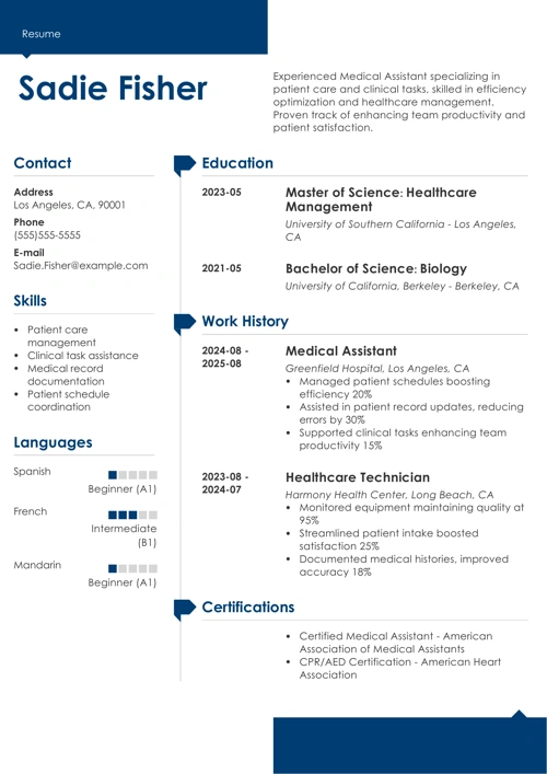sample resume example
