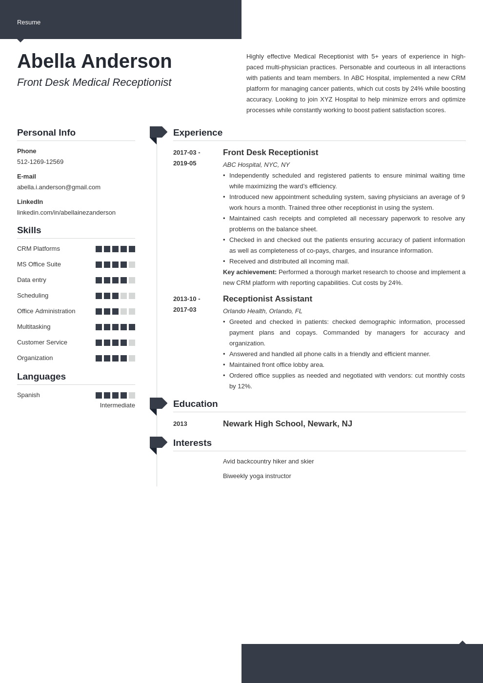 medical receptionist resume example template modern