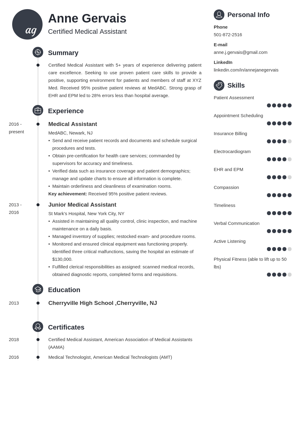 Medical Resume Examples Templates For Medical Field