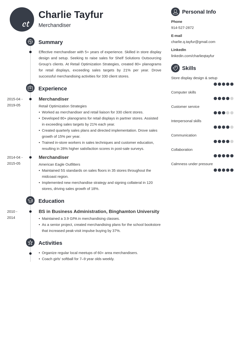 merchandiser resume example template primo