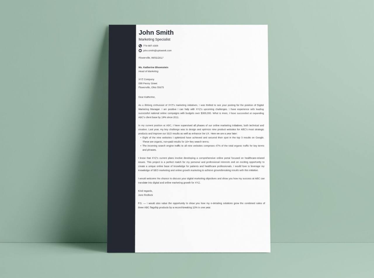 22++ Modern Cover Letter For Job Application download